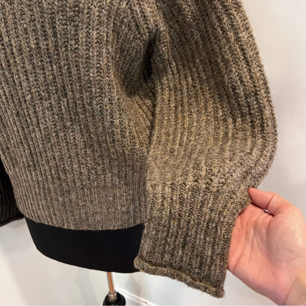 Madewell Loretto Funnel Neck Sweater in Heather Otter - Picture 8 of 16
